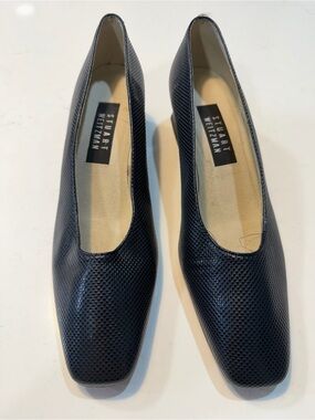 Stuart Weitzman Navy Leather Pumps